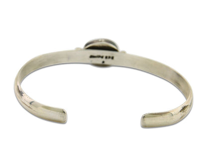 Navajo Cuff Bracelet 925 Silver Turquoise Cuff Native American Artist C.80's