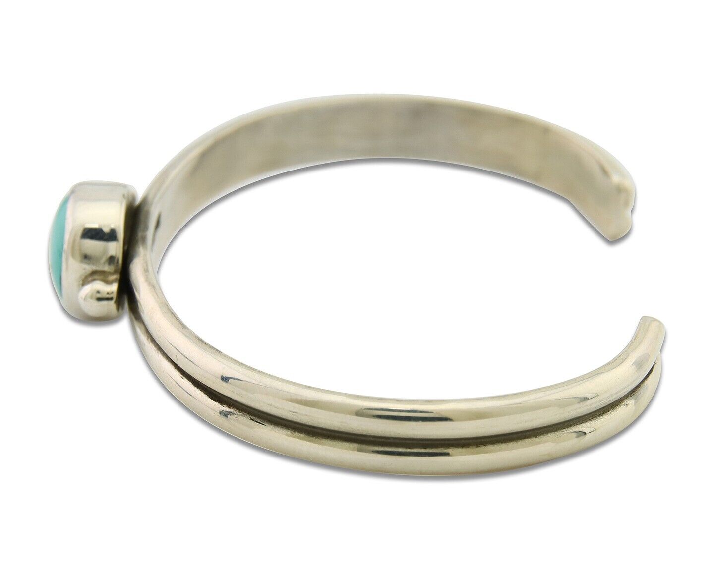 Navajo Bracelet 925 Silver Turquoise Cuff Native American Artist C.80's