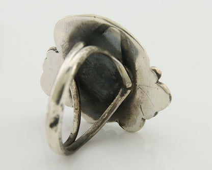 Navajo Handmade Ring 925 Silver Mine 8 Turquoise Native Artist C.80's