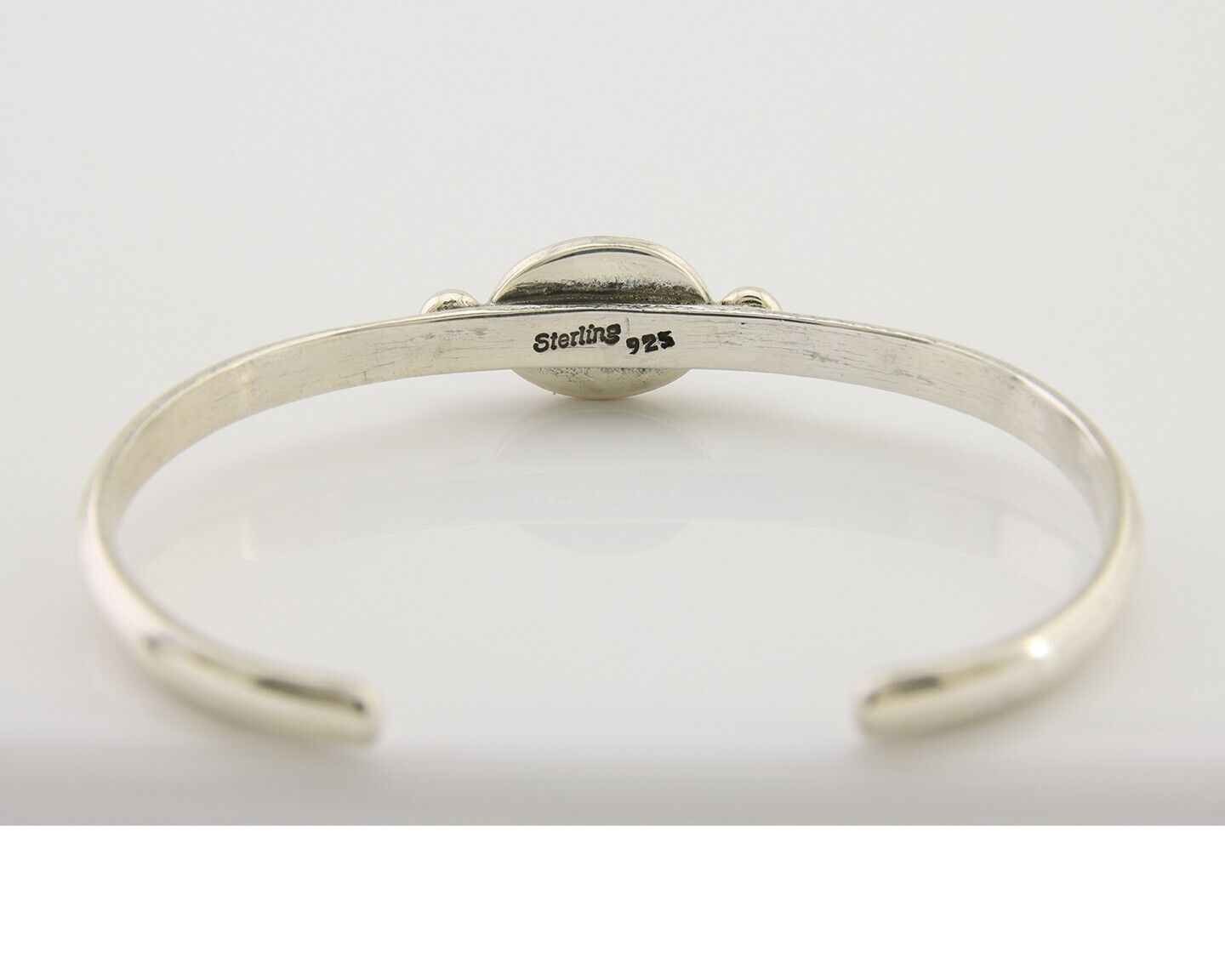 Navajo Kingman Turquoise Bracelet 925 Silver Artist Native American C.80's