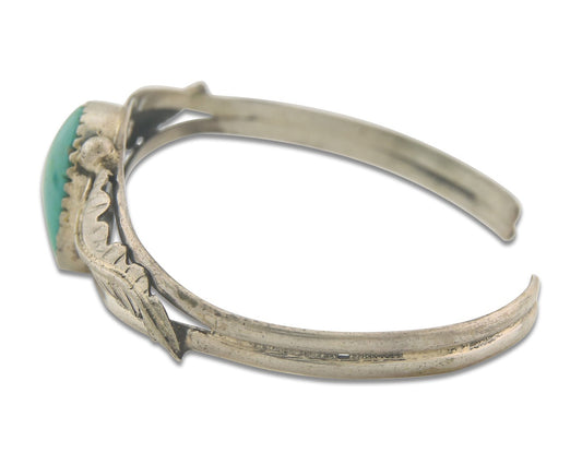 Vintage Navajo Bracelet 925 Silver Turquoise Traditional Handmade Authentic