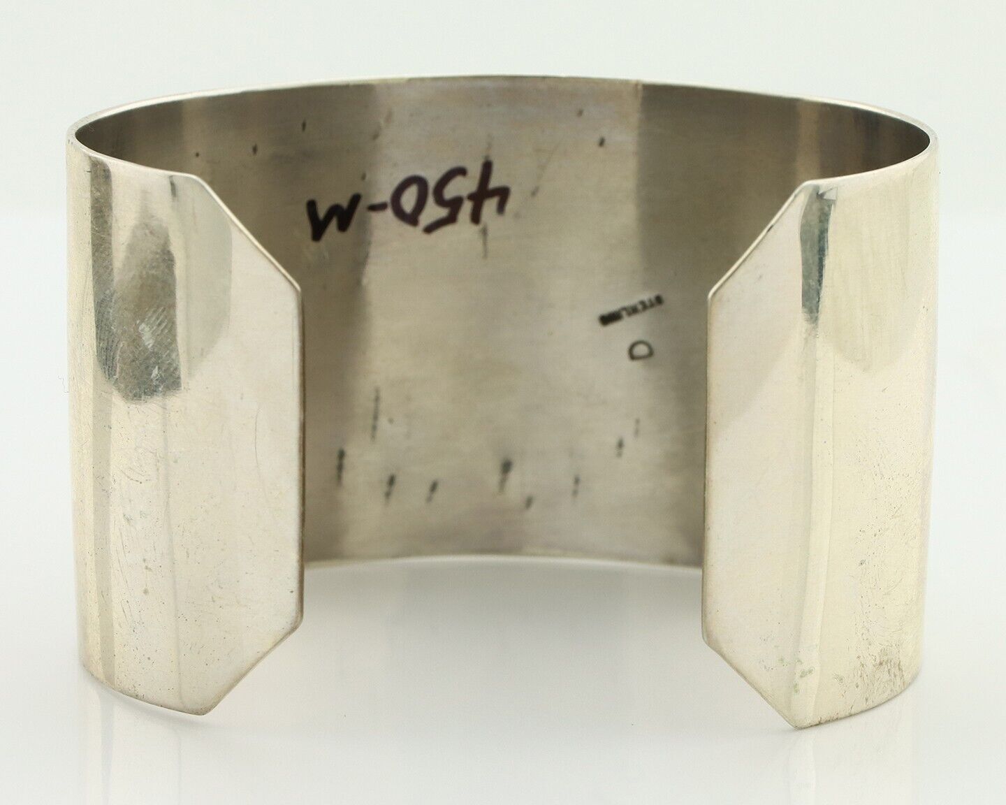 Navajo Bracelet 925 Silver Natural Blue Turquoise Signed David Zachary C.80's