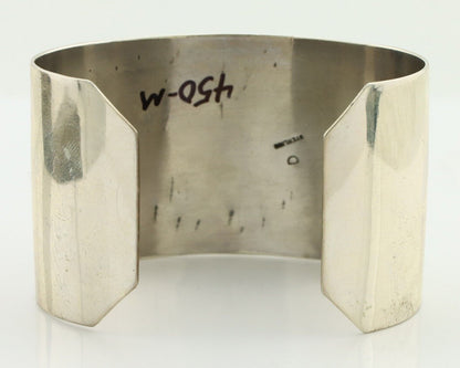 Navajo Bracelet 925 Silver Natural Blue Turquoise Signed David Zachary C.80's