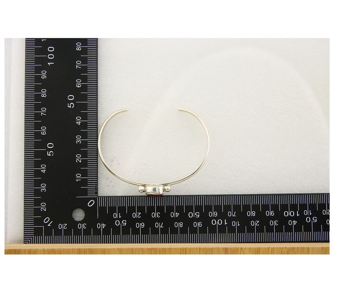 Navajo Bracelet .925 Silver Natural Red Coral Cuff Native American Artist C.80's