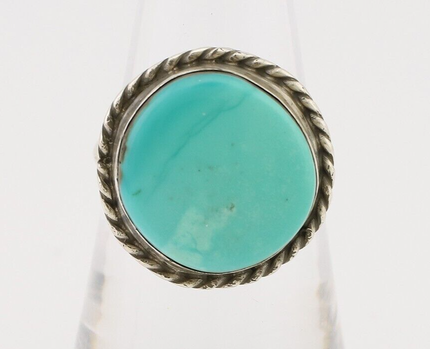 Navajo Handmade Ring 925 Silver Turquoise Native American Artist C.80's