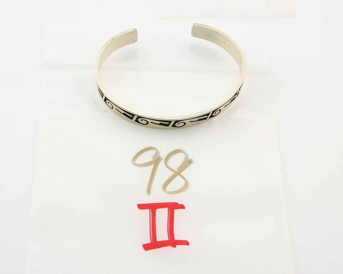 Hopi Bracelet 925 Silver Handmade Signed Darren Seweyestewa C.80's