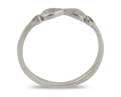 Infinity Heart Promise Ring 925 Solid Silver Size 6.0