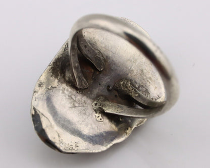Navajo Handmade Ring 925 Silver Turquoise Native American Artist C.80's