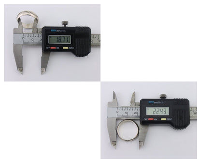 Navajo Hand Stamped Band 925 Silver 6.0 mm Signed Larry Chavez Size 8.75 C.80's