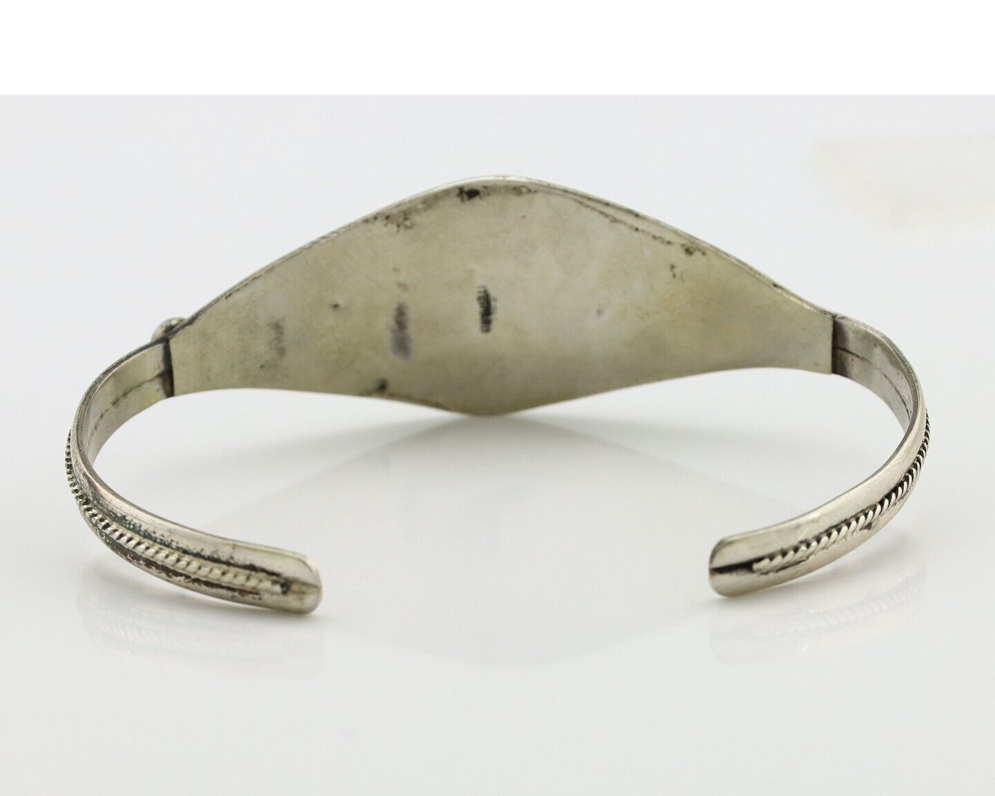 Navajo Bracelet 925 Silver Blue Spiderweb Turquoise Native American C.80's