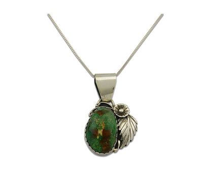 Navajo Necklace 925 Silver Natural Turquoise Handmade Native American C.80's