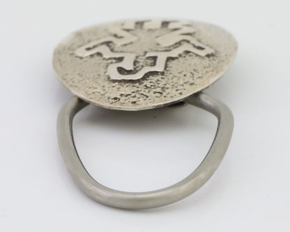 Navajo Warrior Key Chain .925 Silver Handmade Artist Signed Richard Begay C.80s