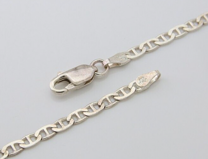 Navajo Necklace 925 Silver Natural Green Turquoise Artist Signed Mike Begay C80s