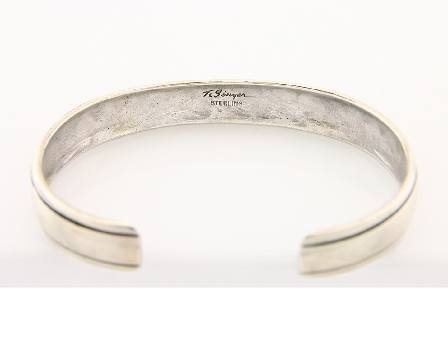 Navajo Bracelet 925 Silver & 12k Yellow Gold Filled Signed Thomas Singer C.80's