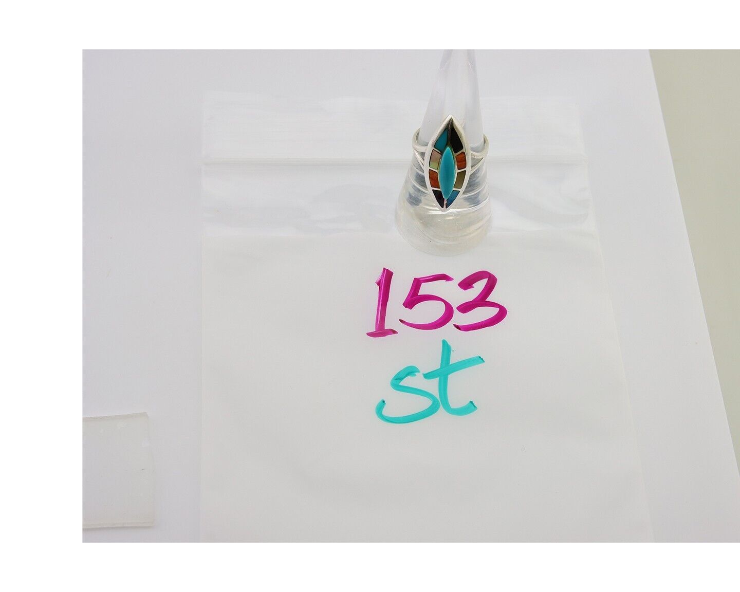 Navajo Ring 925 Silver Turquoise Shell Onyx Spiney Oyster Native Artist C80's