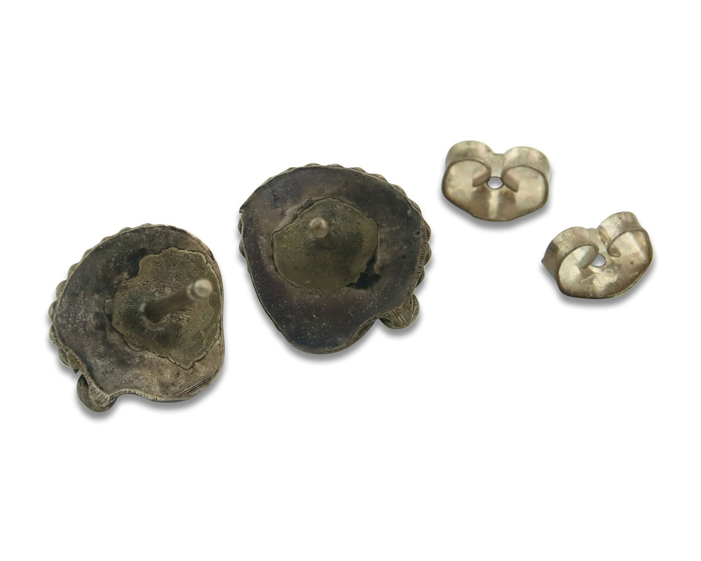 Navajo Earrings Sterling Silver Turquoise Vintage Stud Handmade