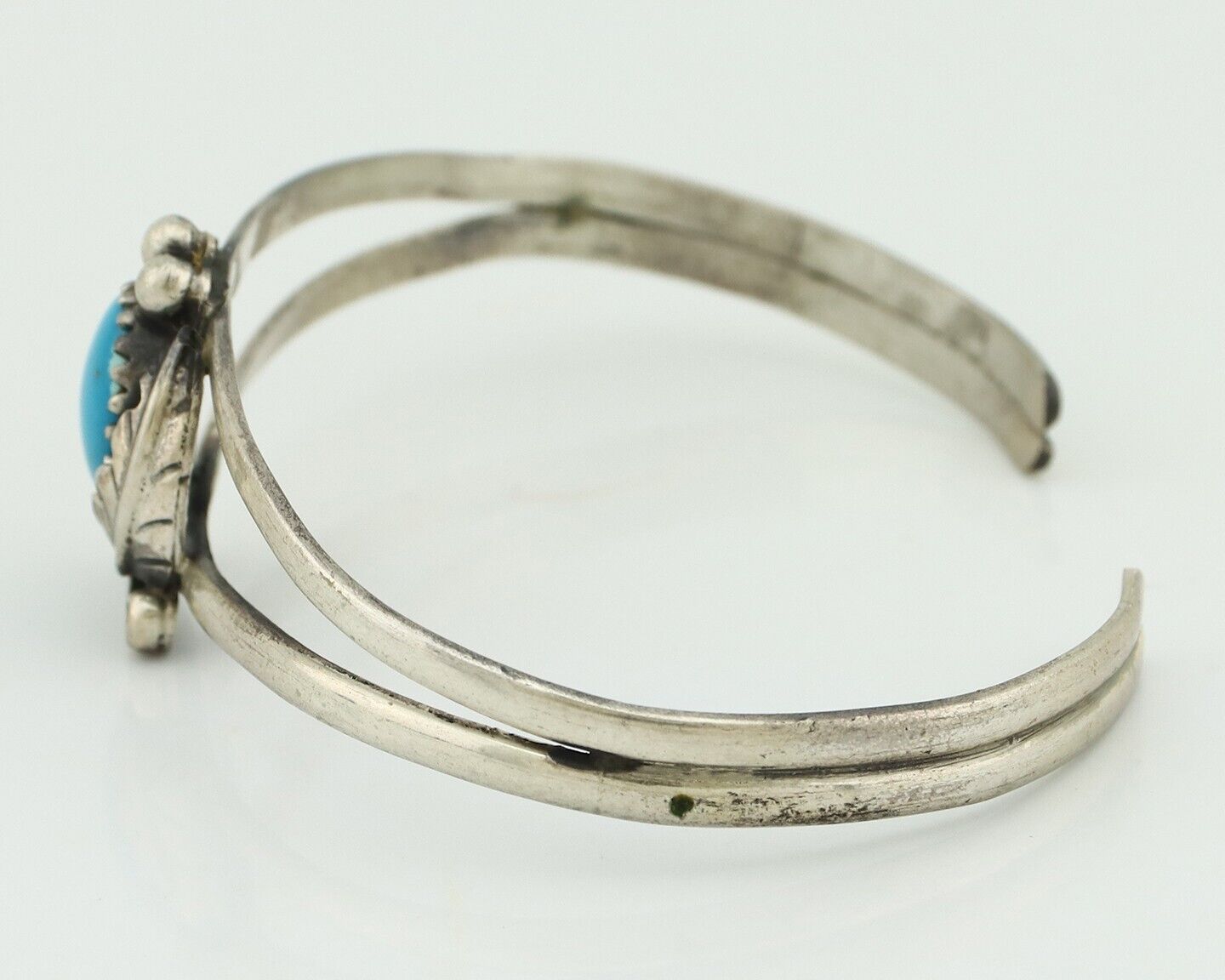 Navajo Slave Bracelet 925 Silver Natural SB Turquoise Native American C.80's