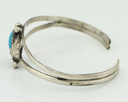 Navajo Slave Bracelet 925 Silver Natural SB Turquoise Native American C.80's