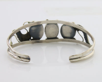 Navajo Bracelet 925 Silver Sleeping Beauty Turquoise Native American C.80's