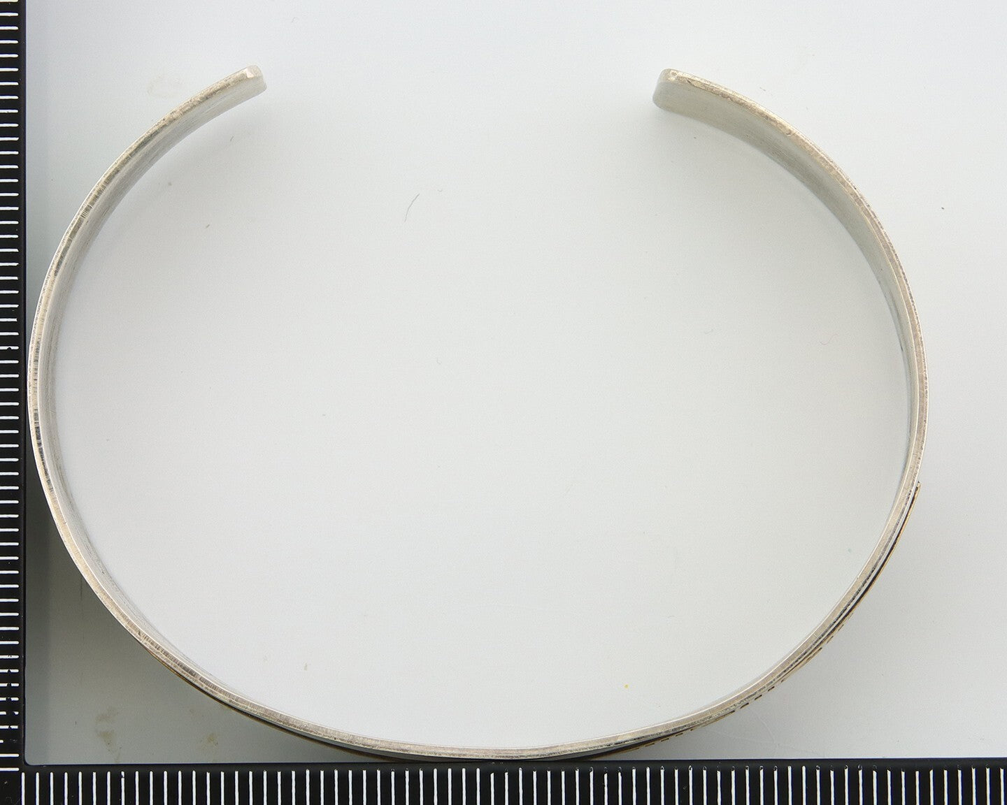 Navajo Bracelet 925 Silver & 12K Gold Cuff Artist Signed Randall Endito C.80's