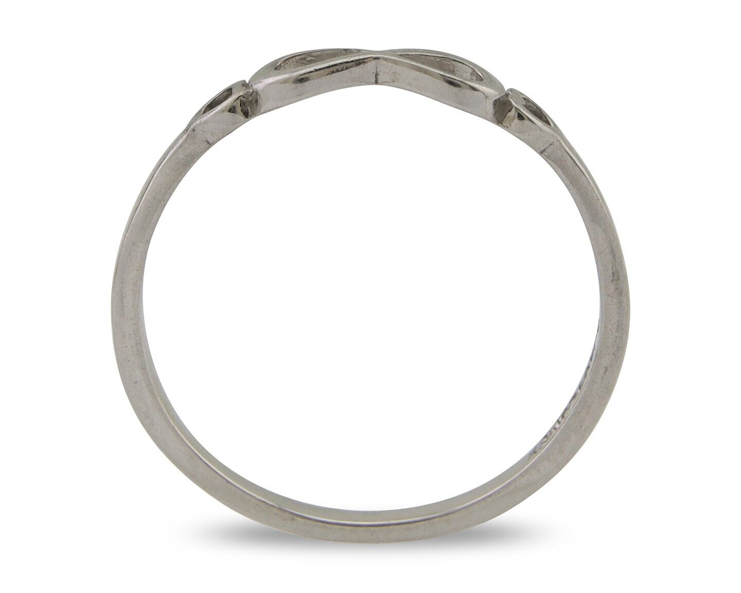 Infinity Heart Promise Ring 925 Solid Silver Size 7.0