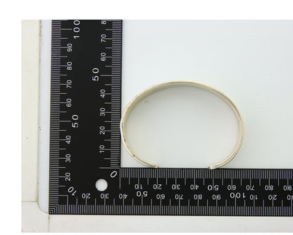 Navajo Bracelet 925 Silver Opal Cuff Artist Signed DD C.80's