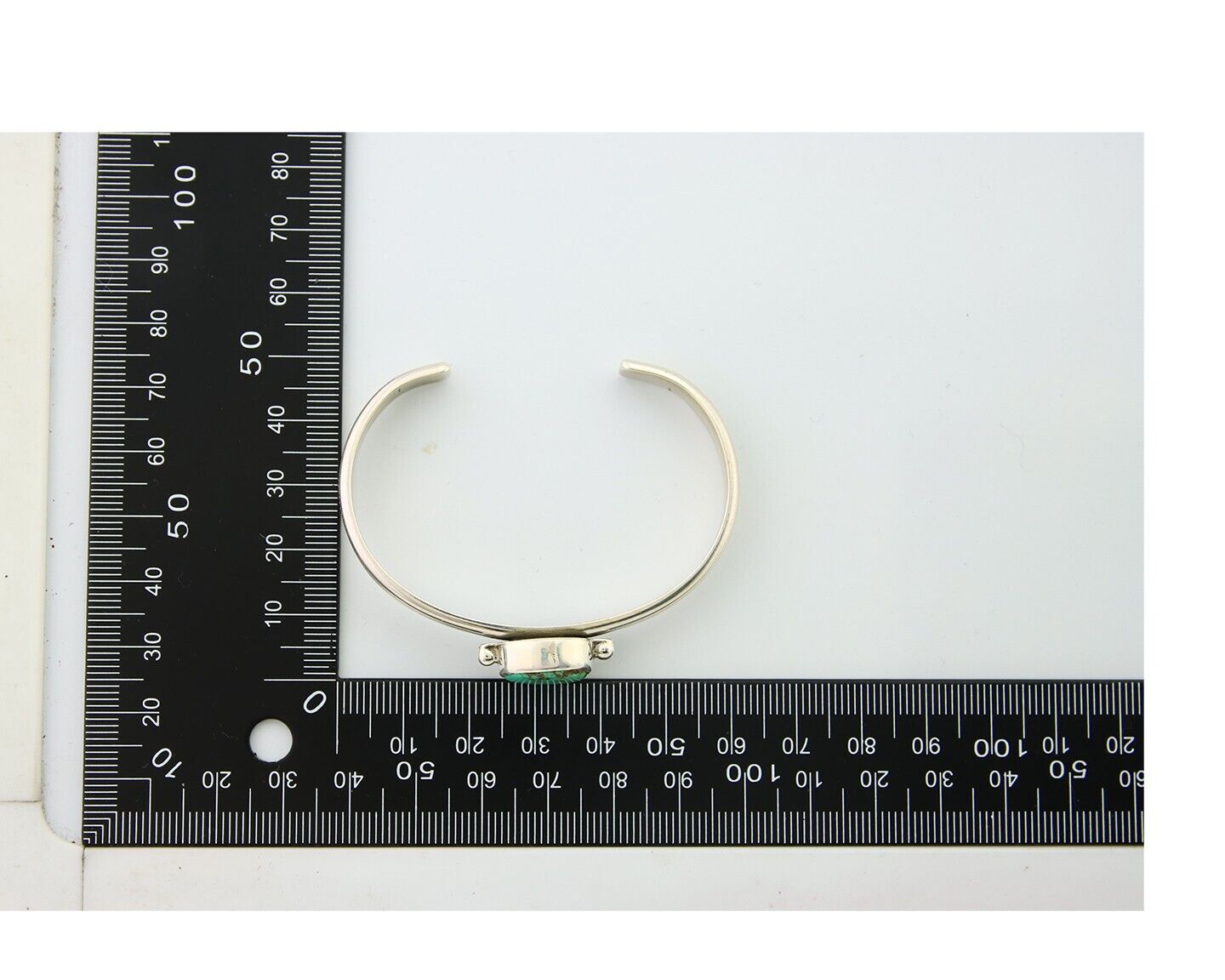 Navajo Cuff Bracelet 925 Silver Turquoise Cuff Native American Artist C.80's