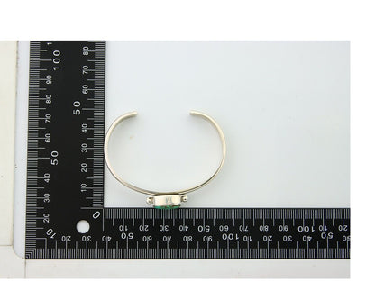 Navajo Cuff Bracelet 925 Silver Turquoise Cuff Native American Artist C.80's