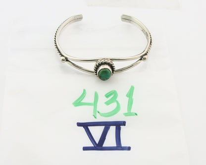 Vintage Navajo Bracelet 925 Silver Turquoise Tranditional Handmade Signed Gecko