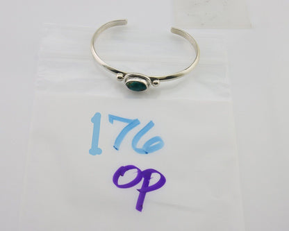 Navajo Kingman Turquoise Bracelet 925 Silver Artist Native American C.80's