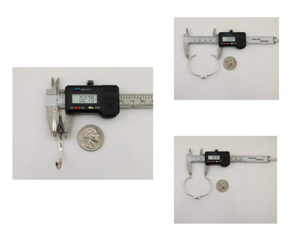 Navajo Hand Stamped Cuff Bracelet Turquoise 925 Silver Native American Artist