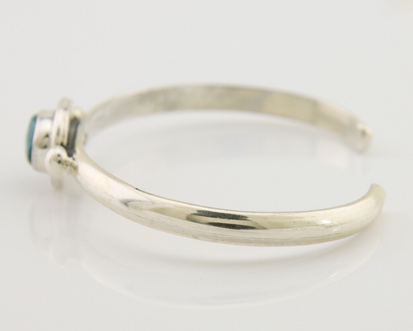 Navajo Kingman Turquoise Bracelet 925 Silver Artist Native American C.80's