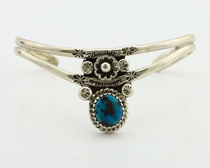 Navajo Bracelet 925 Silver Kingman Turquoise Artist Native American C.80's