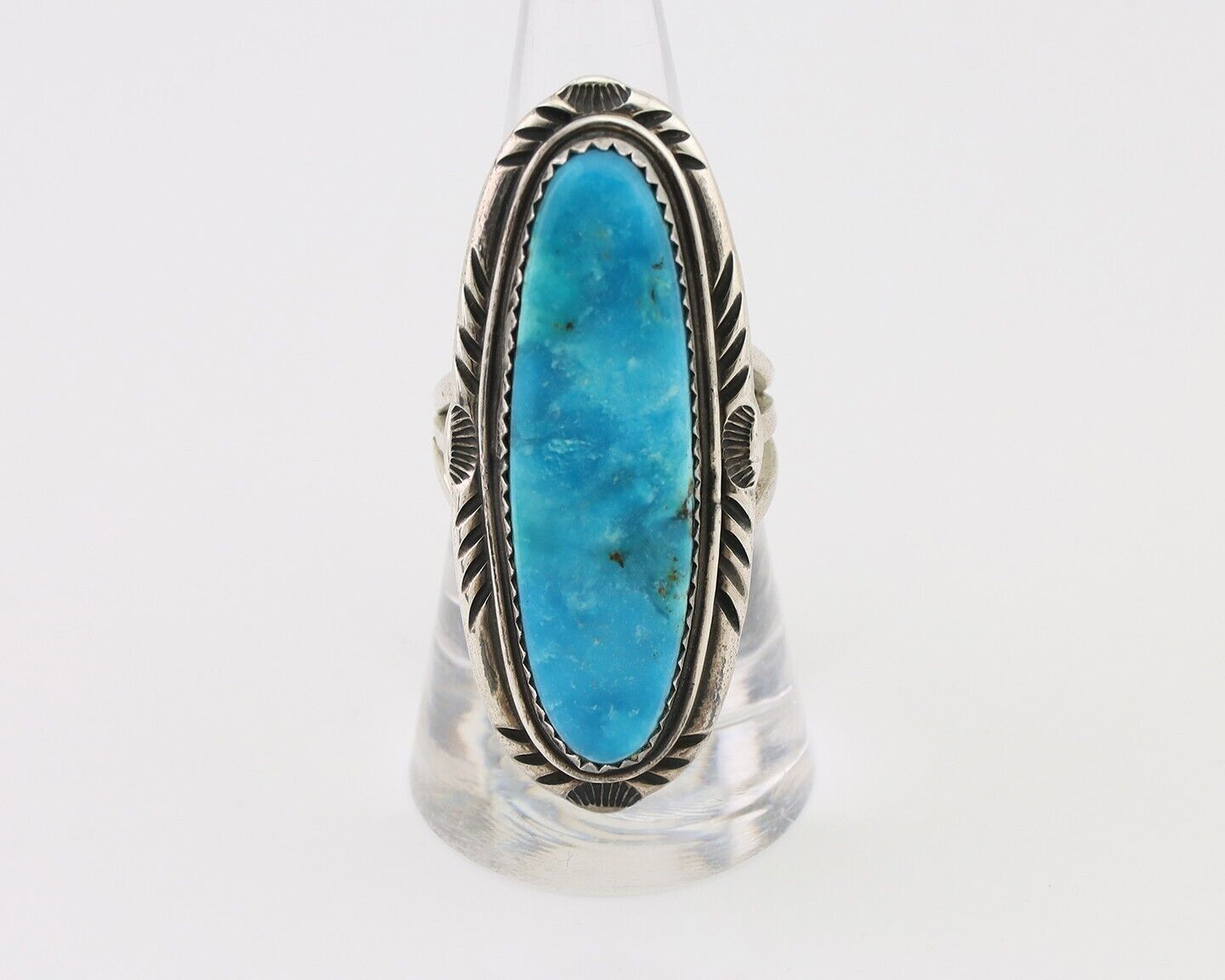 Navajo Handmade Ring 925 Silver Turquoise Native American Artist C.80's