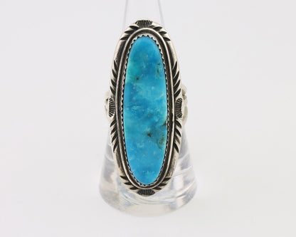 Navajo Handmade Ring 925 Silver Turquoise Native American Artist C.80's