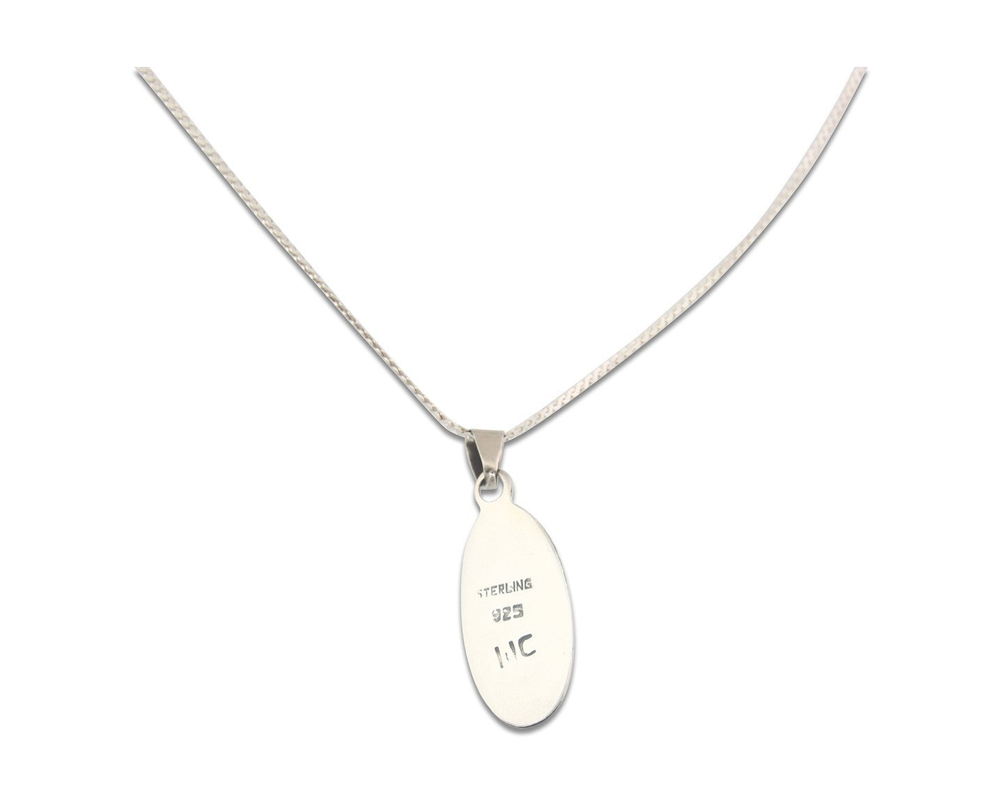 Navajo Sterling Silver Necklace Authentic Tiger Eye Sapphire Vintage Handmade