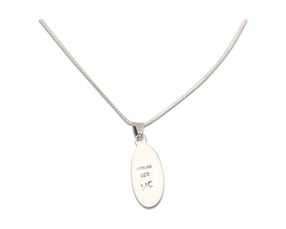 Navajo Sterling Silver Necklace Authentic Tiger Eye Sapphire Vintage Handmade