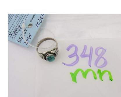 Navajo Ring 925 Silver Turquoise Turpen's Pawn Vault Artist Native C.80's