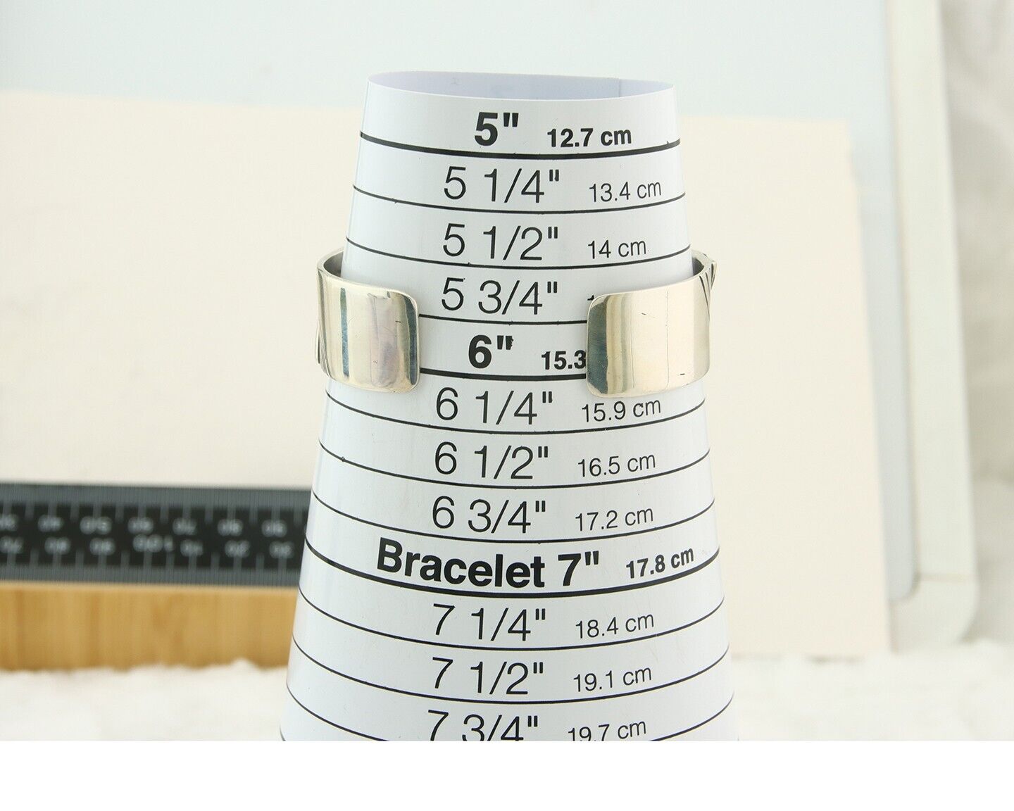 Navajo Bracelet Gold & 925 Silver Handmade 16 mm Wide Signed Thomas Singer C80s