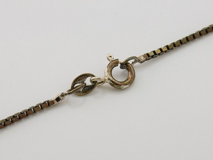 Navajo Necklace 925 Silver Natural Turquoise Native American Artist C.80's