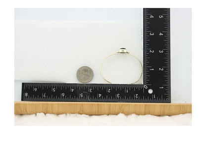 Navajo Cuff Bracelet Sterling Silver Natural Mined Black Onyx Native Artist