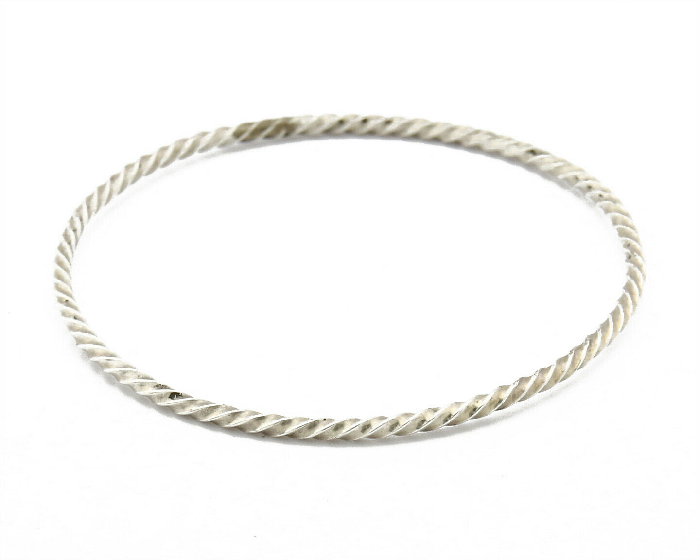 Navajo Rare Handmade Baby Hand Spun .925 SOLID Sterling Silver Bracelet