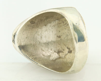 Vintage Zuni Ring 925 Sterling Authentic Natural Gemstone Handmade Size 11.5