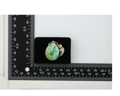 Navajo Ring 925 Sterling Royston Turquoise Native American Artist C.80's