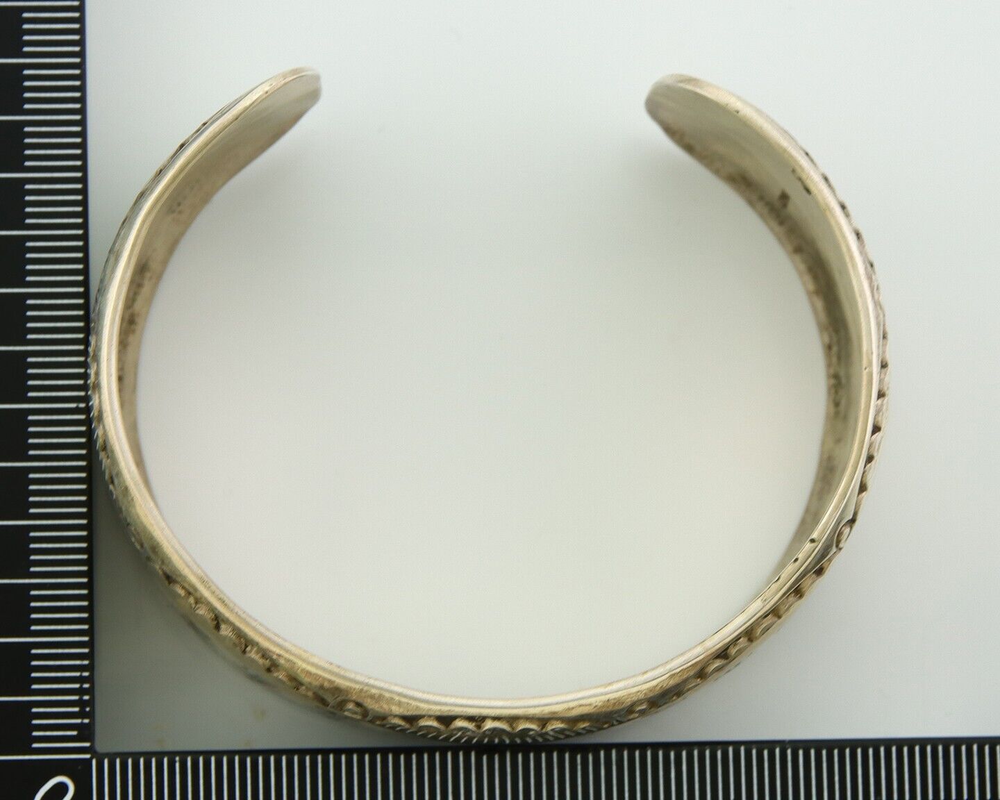 Men Navajo Bracelet 925 Silver Inlaid Coral & Turquoise Artist Signed LB C.80's