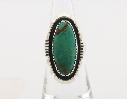 Navajo Ring 925 Silver Natural Blue Turquoise Native American Artist C.80's