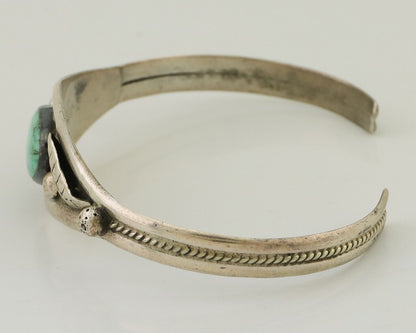 Navajo Bracelet 925 Silver Kingman Turquoise Native American Artist C.80's