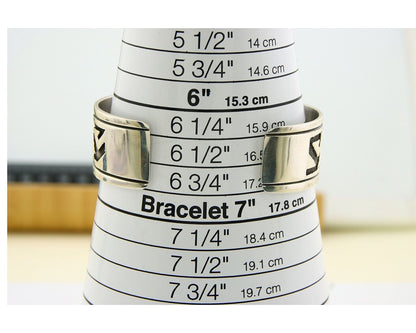 Navajo Bracelet 925 Silver Handmade Cuff Artist Signed Tommy Singer C.80's