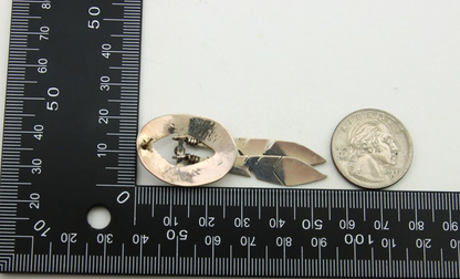 Navajo Feather Earrings 925 Silver Dangle Artist Signed DISHTA C.80's