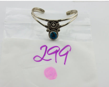 Navajo Bracelet 925 Silver Kingman Turquoise Artist Native American C.80's